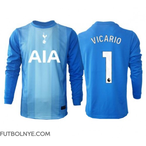 Camiseta Tottenham Hotspur Guglielmo Vicario #1 Portero Visitante Equipación 2025-26 manga larga